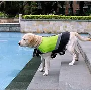 MISSLO 2X Enhancement - Dog Life Jacket, Premium Float Vest,Pet Swimwear Floating Safety Vest Buoyancy Aid Harnes,Streamline, Ergonomic Swimming Aid, Reflective, Easy to Fit, Fits All Dog Breeds (L)