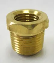 1pc Brass Pipe Bushing Fitting 3/8"NPT Male-1/8"NPT Female Air MettleAir 110-CA