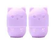 Silicone Makeup Sponge Travel Protective Plastic Beauty Blender Holder,Purple