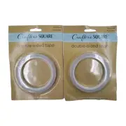 Crafter's Square Double-side tape. 0.3 in x 33 ft (8 mm x 10 m). (2)