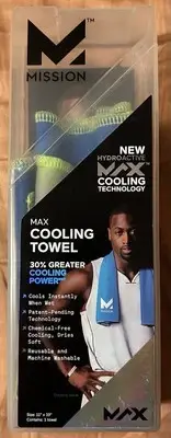 Mission Max Cooling Towel - 11x33 - Bandwith Cobalt Blue - New in Factory Case