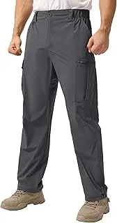 [NATUVENIX] Hiking Pants Men Lightweight Fishing Pants for Men Quick Dry Mens Travel Pants Stretch Cargo Work Outdoor Pants Men