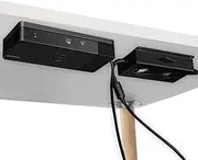 Under Desk Mount for Dell WD19 / WD19S / WD19TBS / WD19TB / WD22TB4 Dock + Power Bricks (for 180W and 130W), Docking Station & Power Bricks Holder