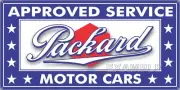 PACKARD MOTOR CARS APPROVED SERVICE OLD SIGN REMAKE ALUMINUM SIZE OPTIONS