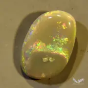 1.15 cts Opal Green Red Pendant Lightning Ridge Solid Polished Stone #6.208