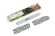 Cut Kit Number 3 Stihl 2 Chains With BAR for Chainsaw Ms 180 - Ms 181