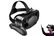 3D VR Glasses Headset Smart Virtual Reality Eyeglasses with Bluetooth Remote Control-Style 1