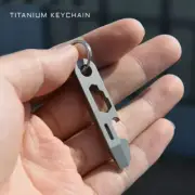 EDC Mini Titanium Alloy Keychain Pry Bar EDC Crowbar Opener Outdoor Multi Tools