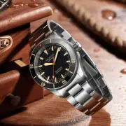Aquatico Sea Star V2 42mm Automatic Men's Diver Watch Black Dia Bezel Seiko NH35
