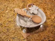 Mud Pie White Pumpkin Tidbit with Serving Spoon