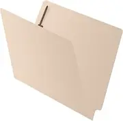 End Tab Manila File Folders with Fasteners, Perfect for Medical Office Filing, Letter Size, Reinforced Straight Cut Tab, Bulk Case of 250 File Folders