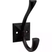 Franklin Brass B48022K-FB-C Ruavista Coat & Hat Hook 5-Pack, Matte Black