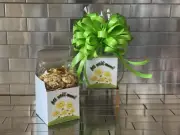Get Well Soon Gift Box-Basket With 1/2 LB Werther’s Caramel Candy & White Bow