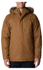 Columbia Men's Brown Leif Trail Parka Omni-Heat Insulated XL Tall WT9560-257 New