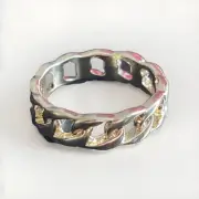 2024 Gold Cuban Link Ring Chain Women’s Fashion Accessory