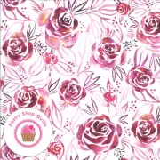Moda MOODY BLOOM 8443 11D Red Floral CREATE JOY PROJECT Watercolor Quilt Fabric