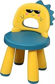Kids Stool | Toddler Step Stool - Toddler Dino Chair Full Backrest, Good Toughness, Non-Slip Pad, Double Thickened Backrest for Home, Classroom, Kindergarten Pochy