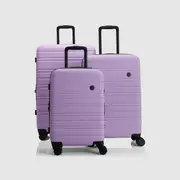 Nere Bright Lilac Stori 3pc Suitcase Set
