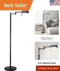 Versatile 12W Dimmable LED Floor Lamp with Memory Function - Distressed Black