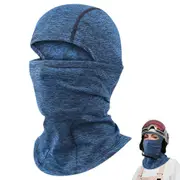 Ski Mask Winter Motorcycle Full Face Mask For Men And Women Outdoor Winter Scarf-Blue