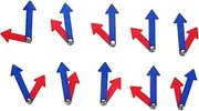 HEALEEP 10sets Telling Clock Hand for Boy Girl Educational Clock Hands for Teaching and Basic Math Skills for Classroom and Home Learning