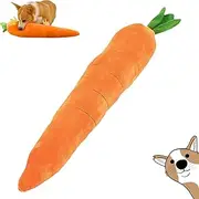 The Mellow Dog Calming Carrot, Carrot Dog Toy, The Mellow Dog Calming Pillow for Dogs, Cute Stuffing Carrot, Sturdy Plush Multi-squeaks Dog Cat Toys, Dog Chew Toy for Indoor (1pcs)