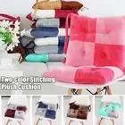 Color StitchingThicken Plush Chair Cushion Dining Table Chair Cushion Home Decor
