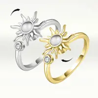 在飛比找ETMall東森購物網優惠-【I.Dear Jewelry】正白K-太陽花-韓國網紅款I