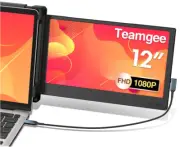 Laptop Screen Extender, 12” Portable Monitor for Laptop FHD 1080P Glare-Free IPS