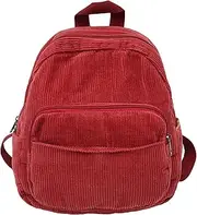 [Makukke] Women's Small Corduroy City Backpack Backpacks Daypacks Women's Backpack Handbags Backpack for Casual School Travel Hiking Work