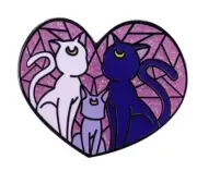 Manga Series - Luna, Artemis and family enamel pin - Free AU Post - AU stock