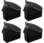 Tire Dressing Applicator, Tire Shine Applicator Durable and Reusable Tire Applicator Pads for Applying Tire Shine Sponge Buffing and Polishing Pads for Vehicle Waxing Polishing Cleaning (4 Pcs)