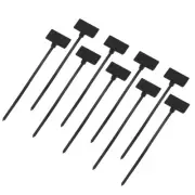250pcs Marker Cable Zip Ties, 4 Inch Inner Self-Locking Labels Zip Ties, Black