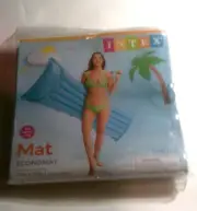 Intex Economat Water 72in X 27in Float Blue Pool Mat New