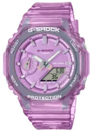 Casio G-Shock Limited Analog & Digital Translucent Pink Watch GMAS2100SK-4A