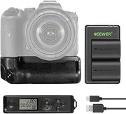 NEEWER Vertical Battery Grip Replacement for BG-R10 with 2.4G Remote, 2 Pack 2250mAh LP-E6/LP-E6N/LP-E6NH Batteries and Dual Slot USB Battery Charger, Compatible with Canon EOS R5 R5C R6 R6 Mark II
