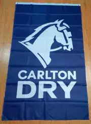 Carlton Dry Beer Banner flag sign 3x5ft 90x150cm