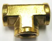 1pc Brass Pipe Tee Female T Fitting 3/8" NPT Air Fuel MettleAir 101-C