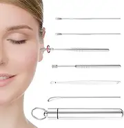 Cleaning Ears Wax, Ear Cleaning Tools, Ear Cleaner Head Ear Picker Ear Spoon Set, Ear Curette Ear Wax Remover