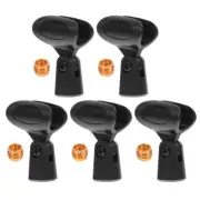 5sets Mic Stand Cordless Mic Holder Clip On