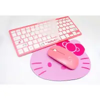 在飛比找蝦皮購物優惠-kitty鍵盤滑鼠凱蒂貓鼠標鍵盤小無線套裝女生粉色可愛卡通無