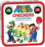 Super Mario Checkers and Tic Tac Toe Collector's Game Set