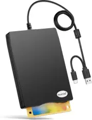 Floppy Disk Reader USB Type A/C Drive/Player/Converter Black