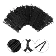 1000PCSgarbage ties metal cord ties for electrical cords wire ties black 6