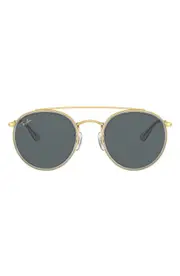 Ray-Ban 51mm Aviator Sunglasses in Gold/Blue at Nordstrom One Size