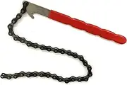 8'' Automotive Oil Fuel Filter Chain Wrench Pliers Adjustable Removal Remover Ratcheting Chain Wrench Reverible Oil Filter Tool Pipe Fittings Tools Fit Max 6 Inch Diameter