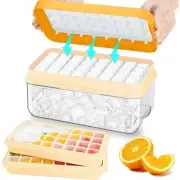 Ice Cube Tray with Lid and Bin, 64 pcs Ice Tray Kit with Ice Scoop, Ice Cube ...