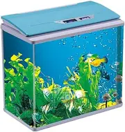 GROZY Aquarium Fish Tank LED Light Top Filter Silent Pump LCD Display Complete Set 44L