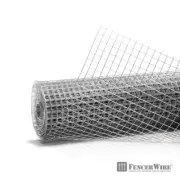 Fencer Wire Hardware Cloth Fencing 36"X0.04" Decorative Security Silver Metal