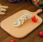 Rectangular Beech Wood Cutting Board Chopping Blocks Cheese Bread Serving Tray L